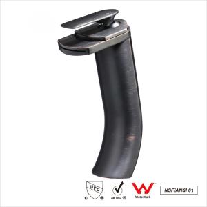 China Lead Free Brass Waterfall Faucet For Vessel Sink / Oil Rubbed Bronze Kitchen Faucet on sale