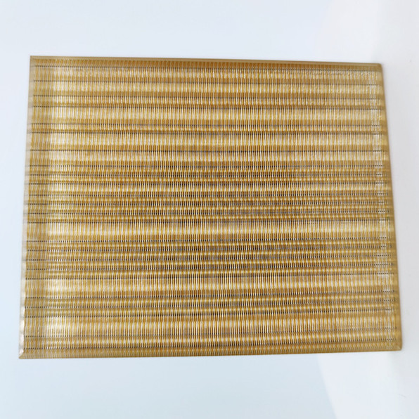 Quality PVB Luxury Metal Mesh Laminated Glass Space Partition for sale