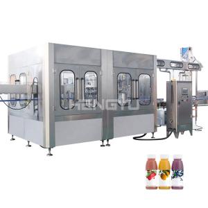 Buy cheap OEM Juice Making Machine Automatic Fresh  Sterilization With Pulp Hot Filling Line Plastic Bottle Beverage Packing Machine from wholesalers