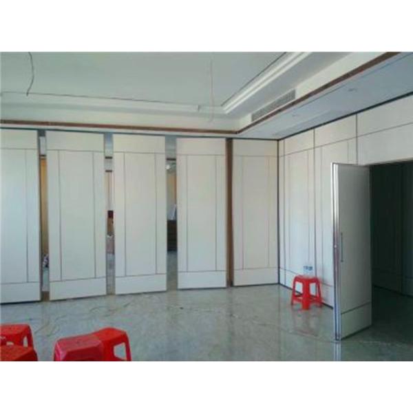 Quality Sliding Aluminium Roller Soundproof Partition Wall Melamine Surface 4m Height for sale