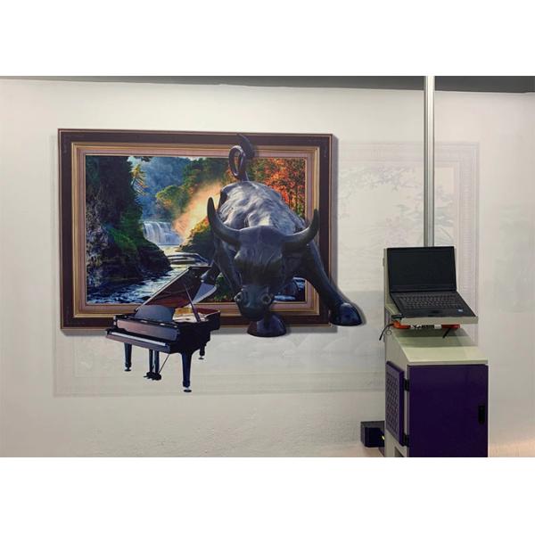 Quality 720X1440DPI CMYK 24㎡/h 3D Vertical Mural Printer 110-220v for sale
