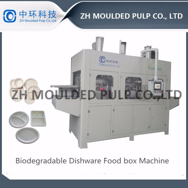 Biodegradable Clamshell Pulp Molding Tableware Machine 115KW