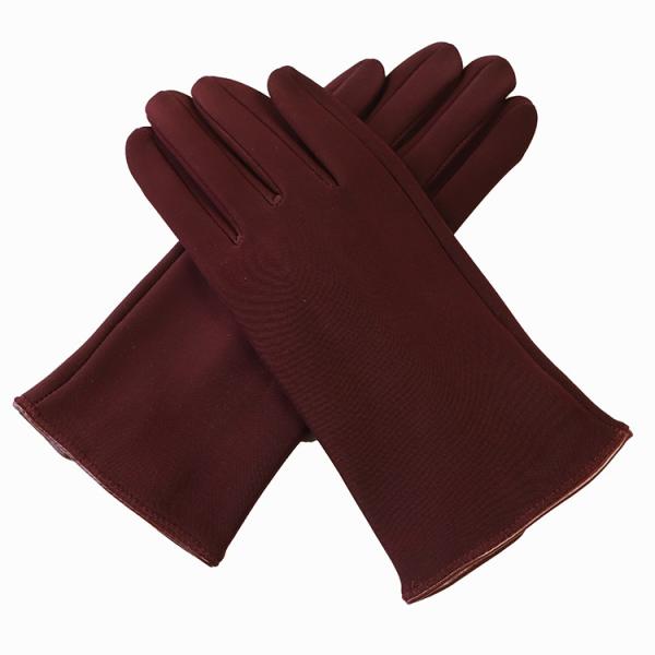 Quality Polyester Winter Warm Gloves Fashion Classic Red Stretch for sale