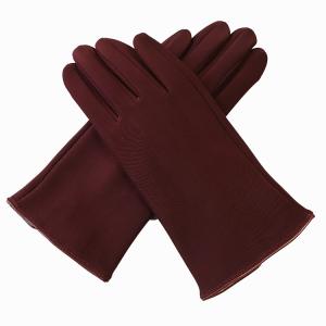 Buy cheap Polyester Winter Warm Gloves Fashion Classic Red Stretch from wholesalers
