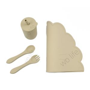 Waterproof BPA Free Self Feeding Silicone Tableware With CPC