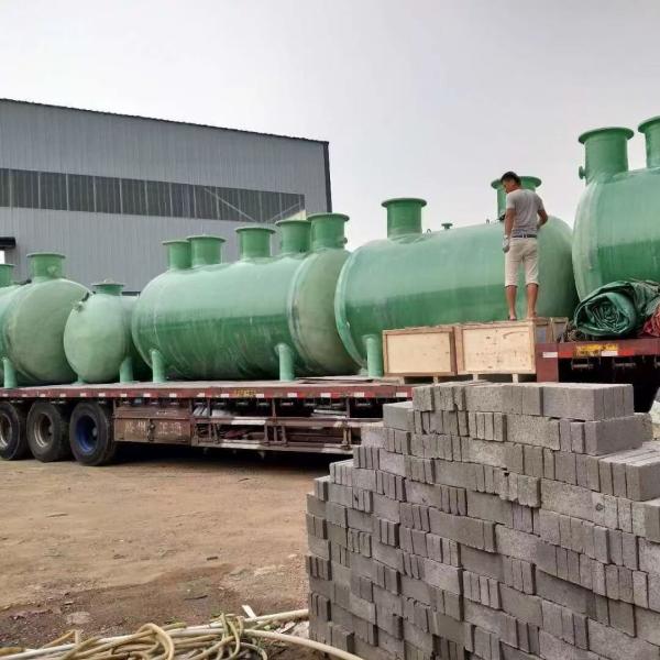 Buy cheap Customized FRP Fiberglass Reinforced Polyester Septic Tanks Sewage Treatment from wholesalers