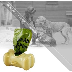Pet Dog Tail Holder Poo Pack Clip Waste Picker S L With 20pcs Dog Poop Bag,