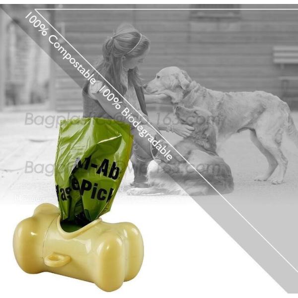 Pet Dog Tail Holder Poo Pack Clip Waste Picker S L With 20pcs Dog Poop Bag,