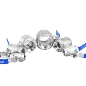 Buy cheap Lockable handle 2 way 1/2" DN15 15mm manual pressure PN63 stainless steel ball valve for high pressure applications from wholesalers