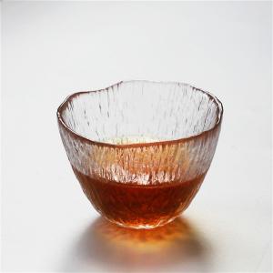 Buy cheap Lead Free 100ml Clear Retro Tree Pattern Glass Teacup from wholesalers