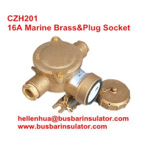 Buy cheap 10A/16A marine brass plug&socket CTH101 high current brass electrical plug in bulk from wholesalers