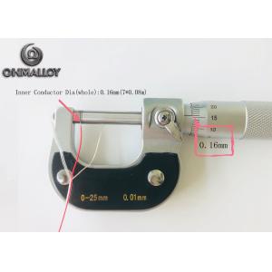 Ultra thin k thermocouple wire 40 AWG PVC Coated 2 * 7 * 0.08mm IEC Listed