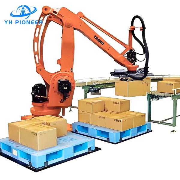 120KG Load Individual Box Palletizer Machine , Steel Frame Automatic Case