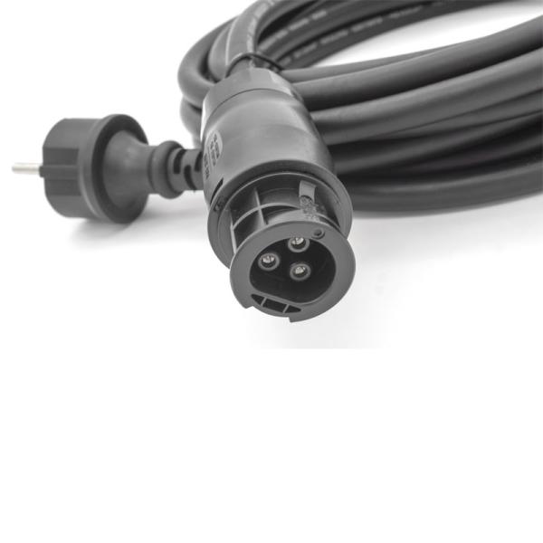 Quality 5M Solar Power Cable with 25A Rated Current Copper Conductor and VDE CE RoHS Certification for Micro Inverter AC Connection for sale
