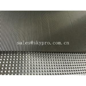 Embossed non - slipping rubber flooring mat with variable colors and textures