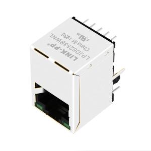 Buy cheap HR871198A Vertical RJ45 Jack With 10/100 Base-T Magnetic LPJD6253BWNL from wholesalers