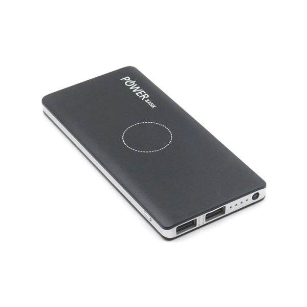 Quality High Capacity Wireless Portable Charger, Custom Power Bank 10000mAh For Iphone Samsung And More, Black for sale