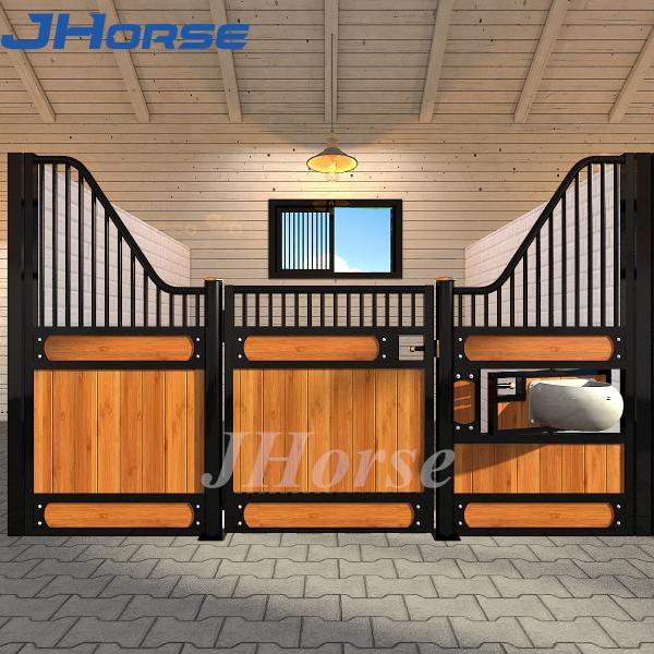 Quality Hinged Door 3D Design Horse Stall Panels Outdoor Portable Horse Stall Fronts Doors Boxes for sale