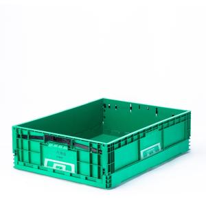 Customized Logo EU Plastic Storage Collapsible Turnover Crate for Moving and