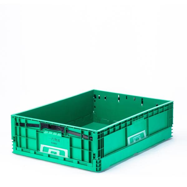 Customized Logo EU Plastic Storage Collapsible Turnover Crate for Moving and