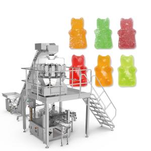 Buy cheap QQ Candy Gummies Cheese Sticky Screw Multihead Weigher Automatic Cookies Packing Machine For Zipper Bag Stand Up Pouch from wholesalers