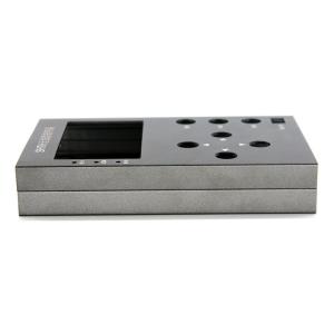 China ISO9001 Extruded CNC Aluminum Enclosure Profile Anodizing Grey Blast Sand on sale