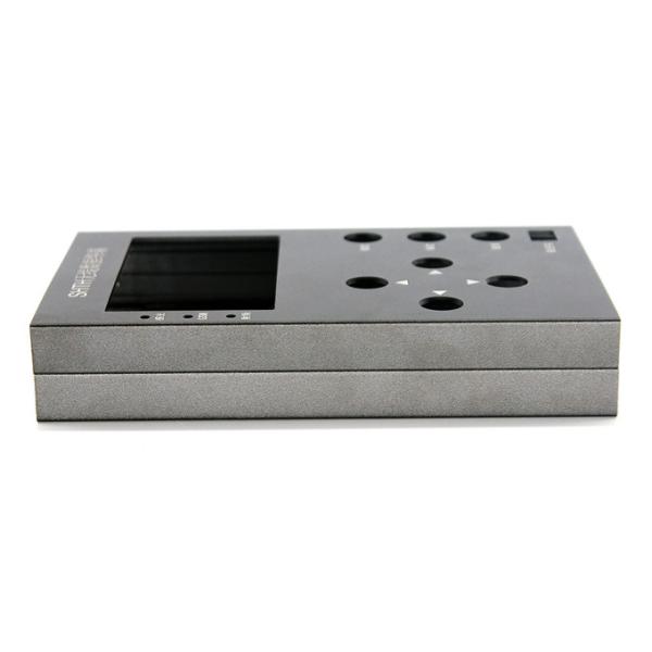 ISO9001 Extruded CNC Aluminum Enclosure Profile Anodizing Grey Blast Sand