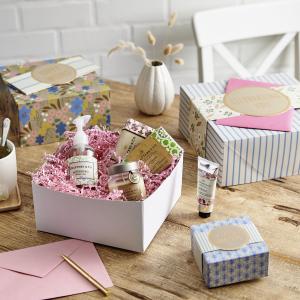 Buy cheap Embossing Floral 3 Pack Folding Packaging Boxes With Bands from wholesalers