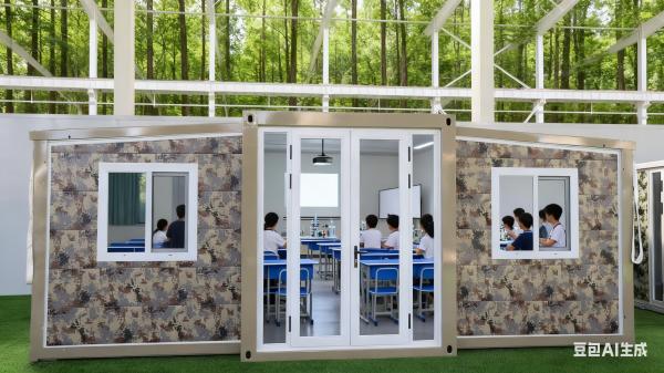 75mm EPS Sandwich Panels Foldable 20ft Container with Customizable Terrace and 1