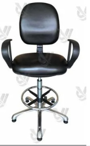Buy cheap PU Leather ESD Cleanroom Chairs With Plastic Armrest from wholesalers