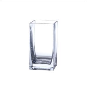Buy cheap Handmade Square 8 Inch Glass Vase For Centerpieces from wholesalers