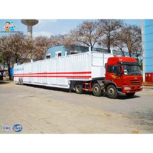 Buy cheap Safe Vehicle Transport Skeleton Q345 Enclosed Semi Car Hauler from wholesalers