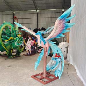 Buy cheap Customizable Realistic Animatronic Animals Chinese Ancient Creatures Green Bird from wholesalers