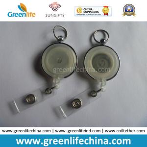 Buy cheap Solid Color Round Retractable Badge Reel W/Silver Frame from wholesalers