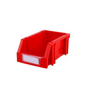 Simplify Warehouse Organization with Stackable Plastic Bins Open Front and Back