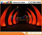 PVC Coated Nylon / PVC Tarpaulin Inflatable Lighting Decoration Cone For