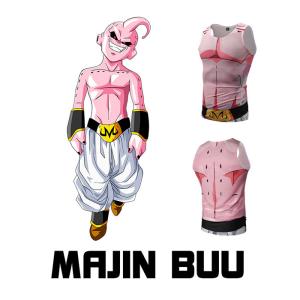 China 93.2% Polyester Majin Buu Custom Anime T Shirts Sublimation Printing on sale