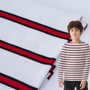 Buy cheap High Quality And Absorb Sweat Double Yarn Fabric Striped Cotton Fabric For T-Shirt Fabric from wholesalers