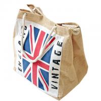 Buy cheap Canvas Jute burlap shopping tote bag luggage travel handbag product
