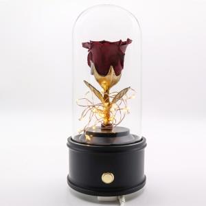 Buy cheap Eternal Handmade Design Preserved Rose Glass Dome With Bluetooth Speaker from wholesalers