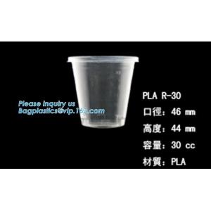 Buy cheap reusable plastic coffee cups made by 100% compostable materials,12oz PLA-lined hot coffee plastic cups PLA cups bagease from wholesalers