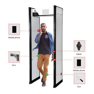 High Sensitivity Multi Zone Metal Detector Body Scanner With Sound And LED Alarm