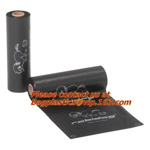 Pet Cat Dog Waste Bag / Drawstring Dog Poop Bag Leak Proof Pick Up Refill