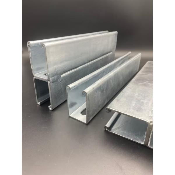 Buy cheap Construction Electrical Galvanized 41X124 Slotted Back to Back Strut Channel from wholesalers