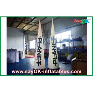 Buy cheap Logo Print Inflatable LED Cone Inflatable Lighting Decoration Waterproof For Advertising from wholesalers