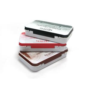 custom small metal rectangular tins