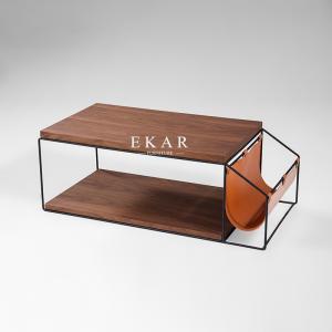 Buy cheap Stainless Steel Frame Wooden Rectangle Modern Coffee Table from wholesalers