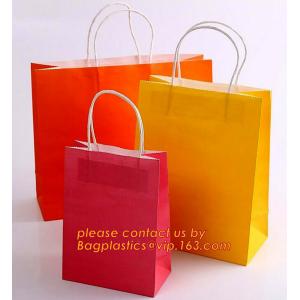Buy cheap Luxury Matt Stripe Pattern Paper Gift Bag Carrier Bag Party Bag with Rope Handle,brand paper shopping carrier bag with h from wholesalers