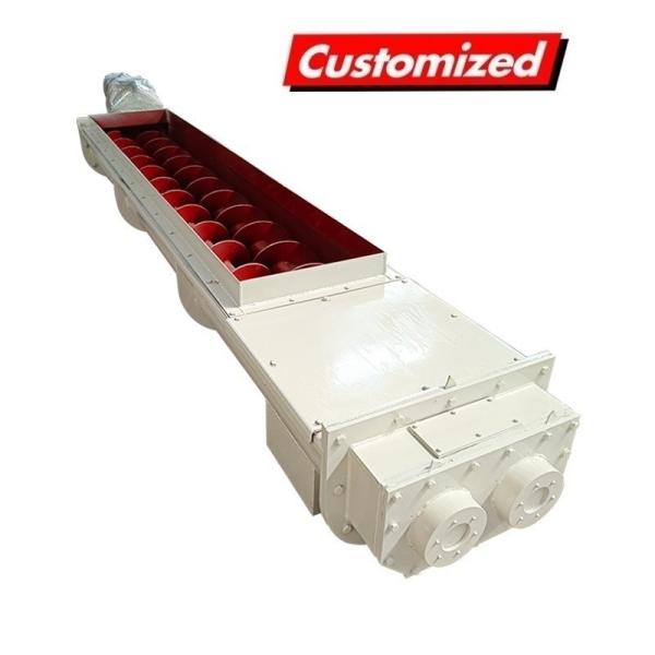 Custom Carbon Steel Double Shaft Screw Conveyor with US 110.000kg Package Gross