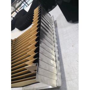 Buy cheap highly durability finned bellows cover black /silver colour with traverse rate 120M/min for protect red hot from wholesalers